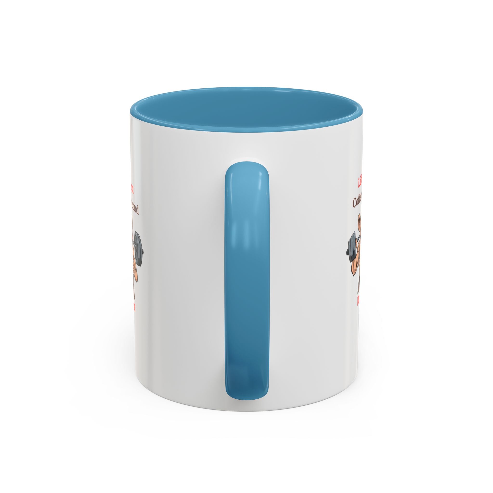 Lift First Coffee Second Mug - Fun Gym Motivational Coffee Cup for Fitness Lovers, Workout Gifts, Home Office Drinkware, Weightlifting Humor