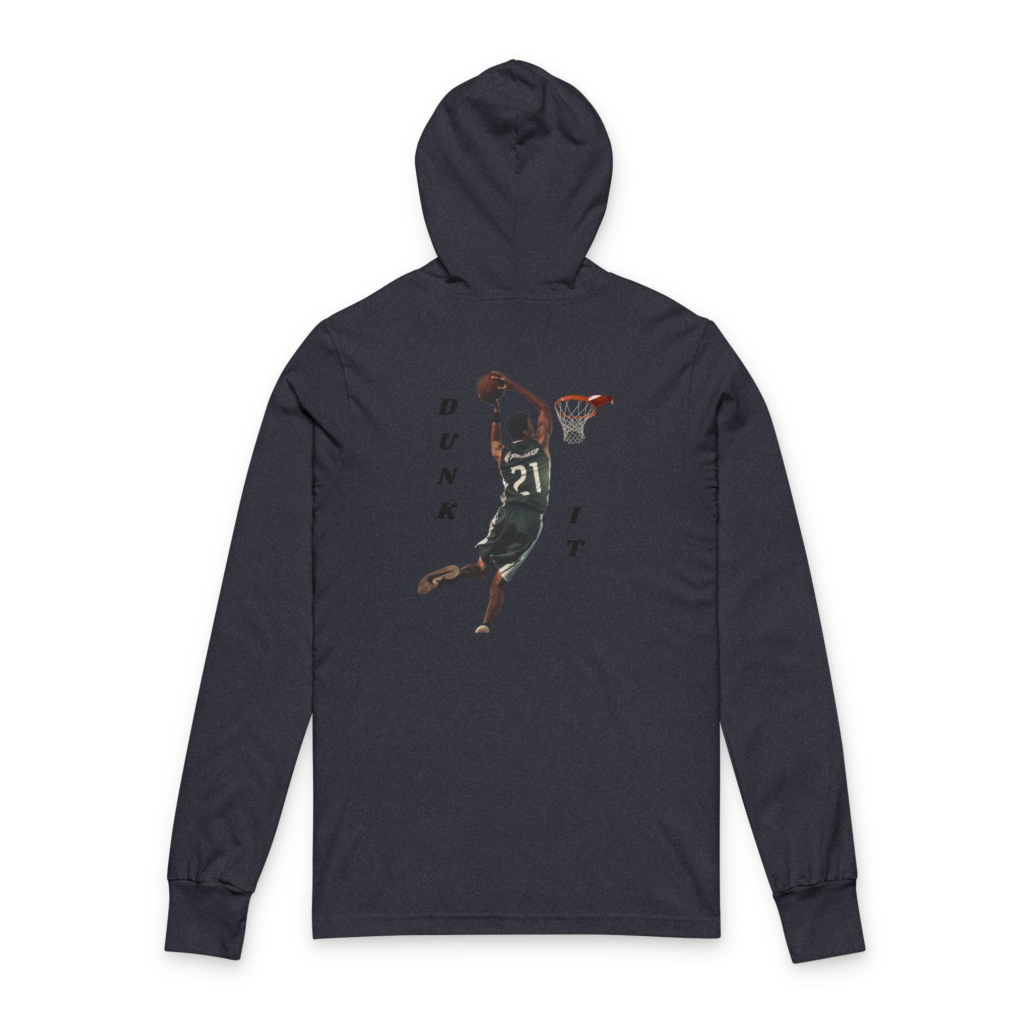 Dunk It Hoodie, Unisex Long Sleeve Tee, Basketball Gift, Sports Apparel, Casual Wear, Athleisure Top, Game Day Outfit