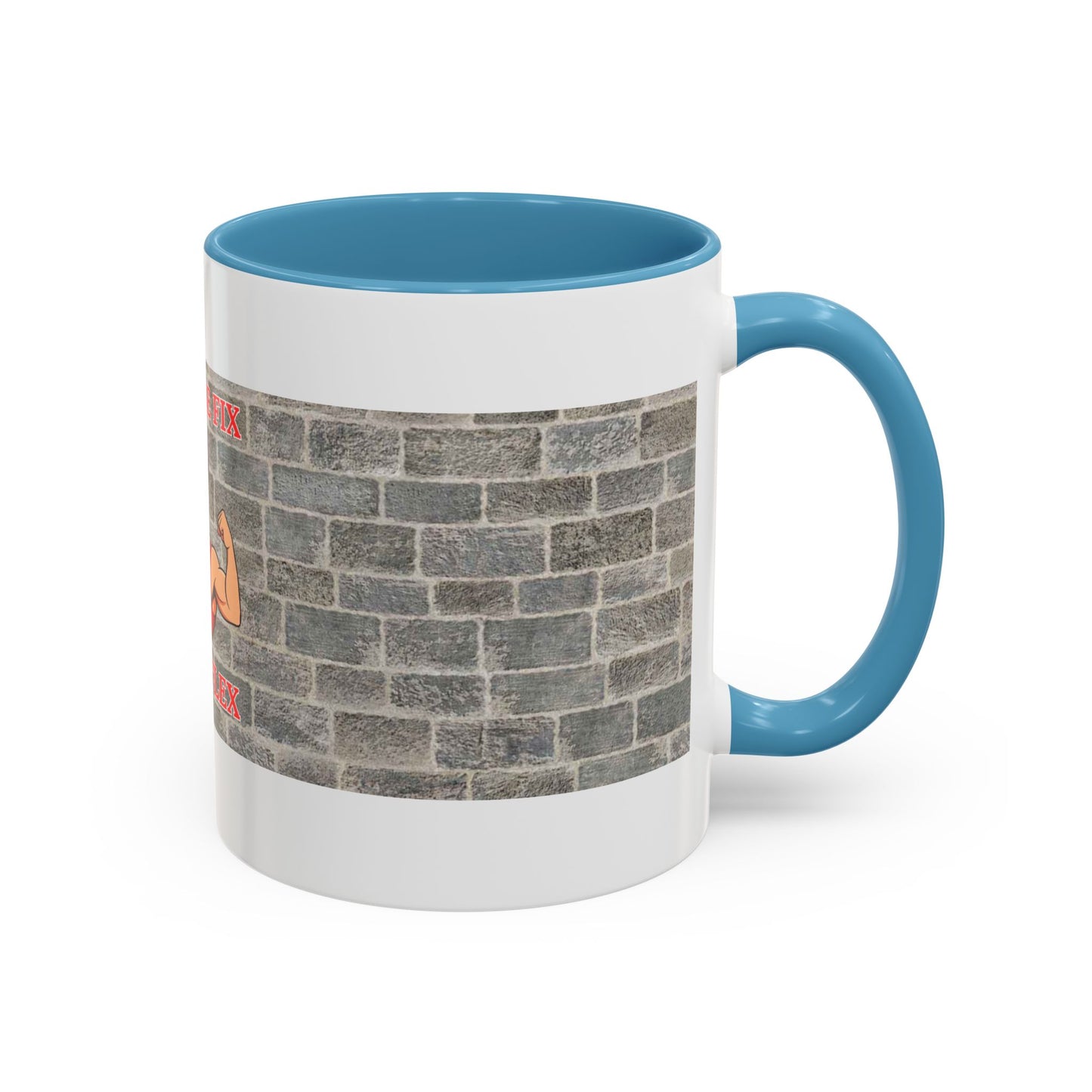 Caffeine Fix Gains Flex Coffee Mug - Fitness Mug, Gym Gift, Motivational Drinkware, Bodybuilding Accessory, Workout Coffee Cup