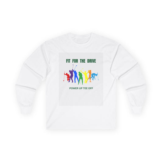 Colorful Golf Long Sleeve Tee for Enthusiasts, Perfect Gift for Golf Lovers, Sports Apparel, Casual Wear, Outdoor Events, Birthdays