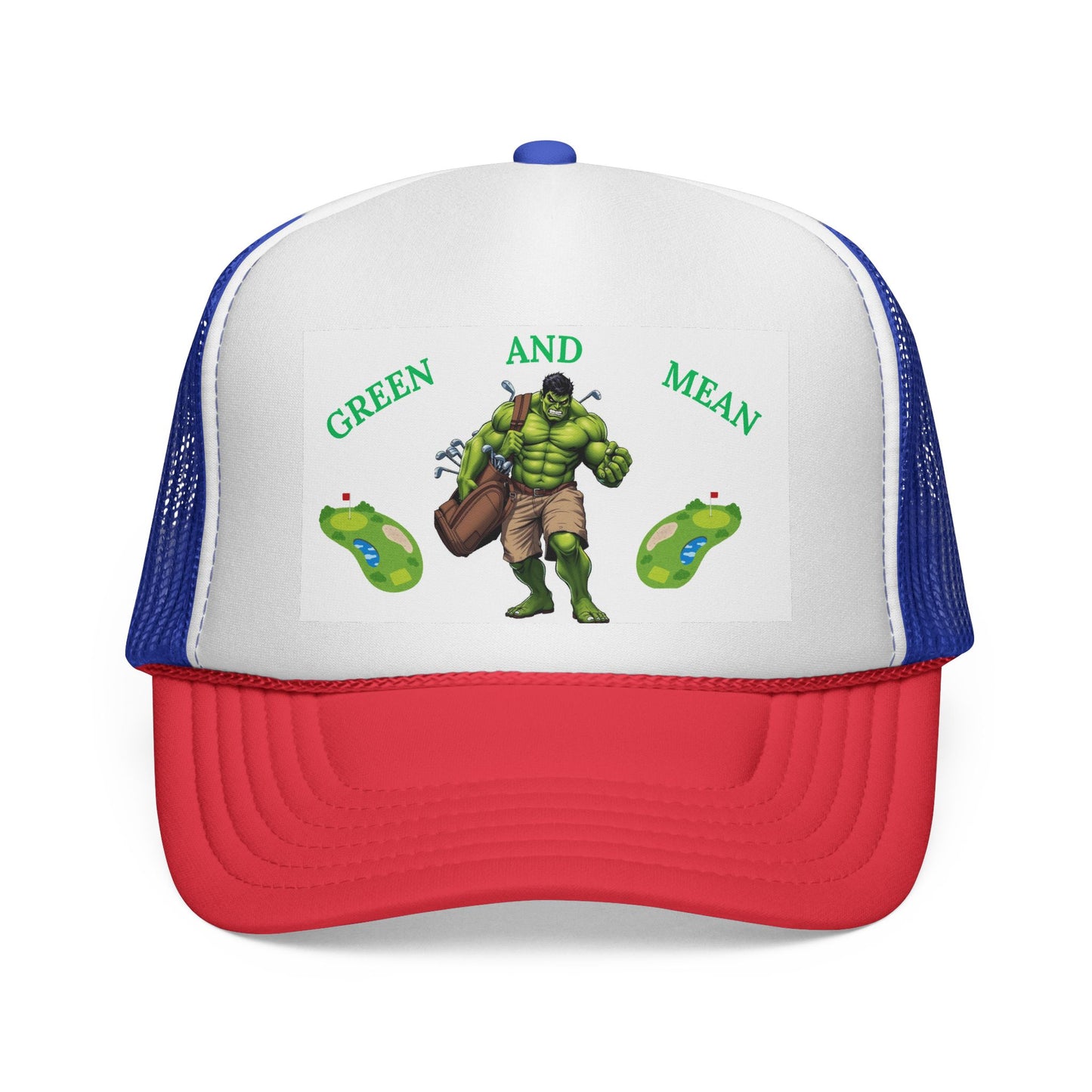 Hulk-Inspired Trucker Cap, Fun Hat for Kids and Adults, Green and Mean Theme, Perfect Gift for Superhero Fans, Casual Accessories