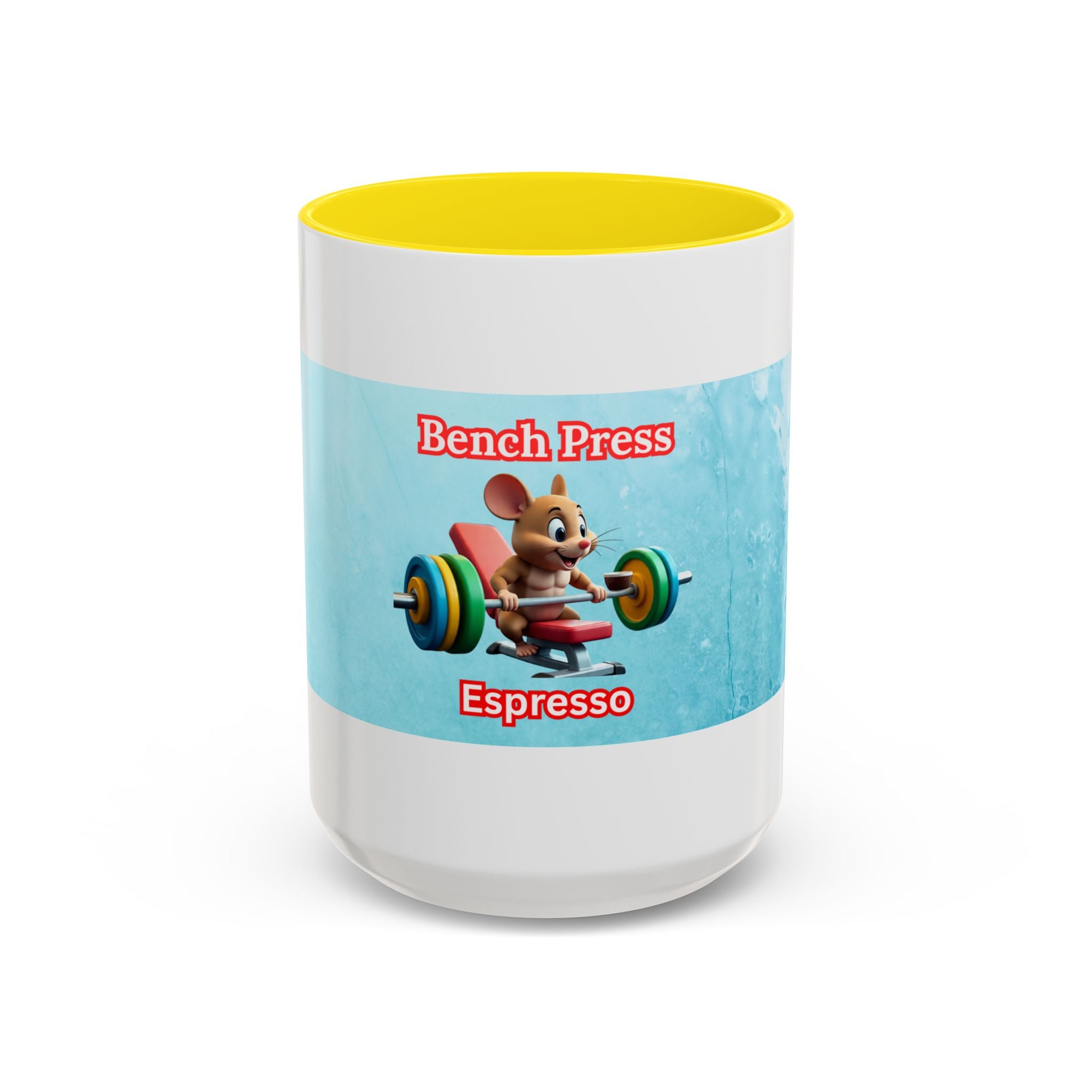 Funny Bench Press Coffee Mug for Gym Lovers, Workout Mug, Fitness Gift, Motivational Cup, Unique Espresso Cup