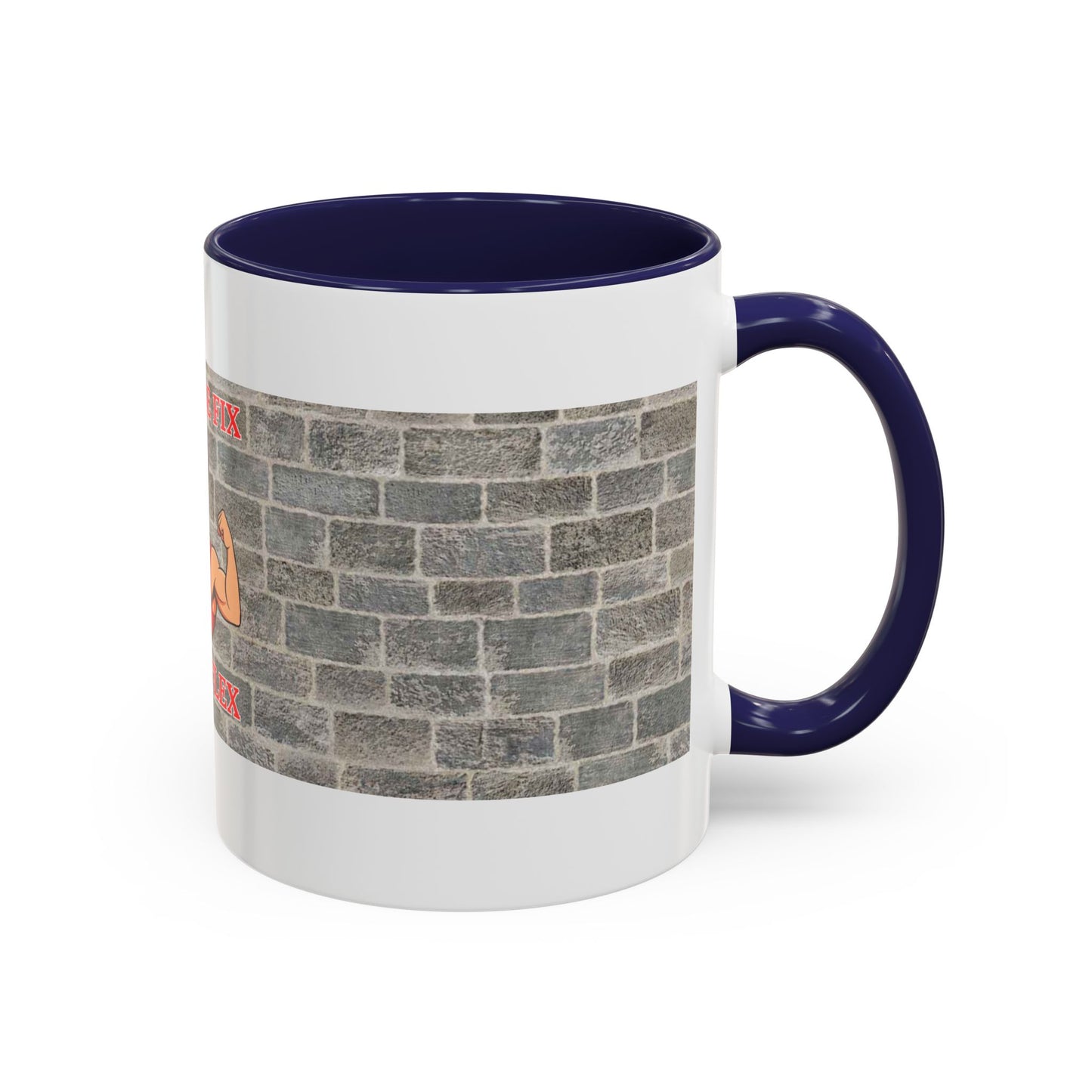 Caffeine Fix Gains Flex Coffee Mug - Fitness Mug, Gym Gift, Motivational Drinkware, Bodybuilding Accessory, Workout Coffee Cup