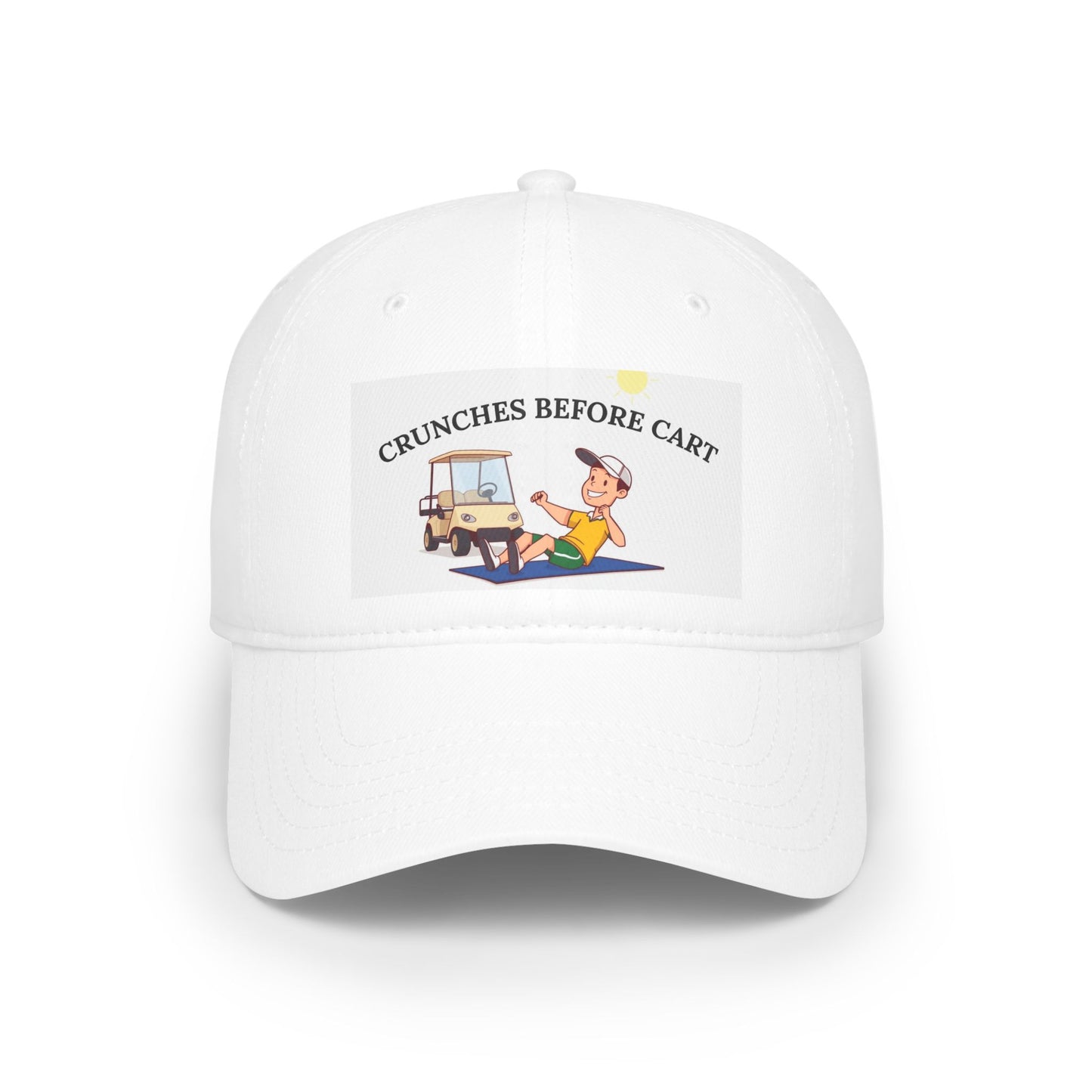 Crunches Before Cart Baseball Cap - Fun Summer Hat, Ideal for Golfers, Casual Outings, Gifts for Fitness Enthusiasts, Beach [...]