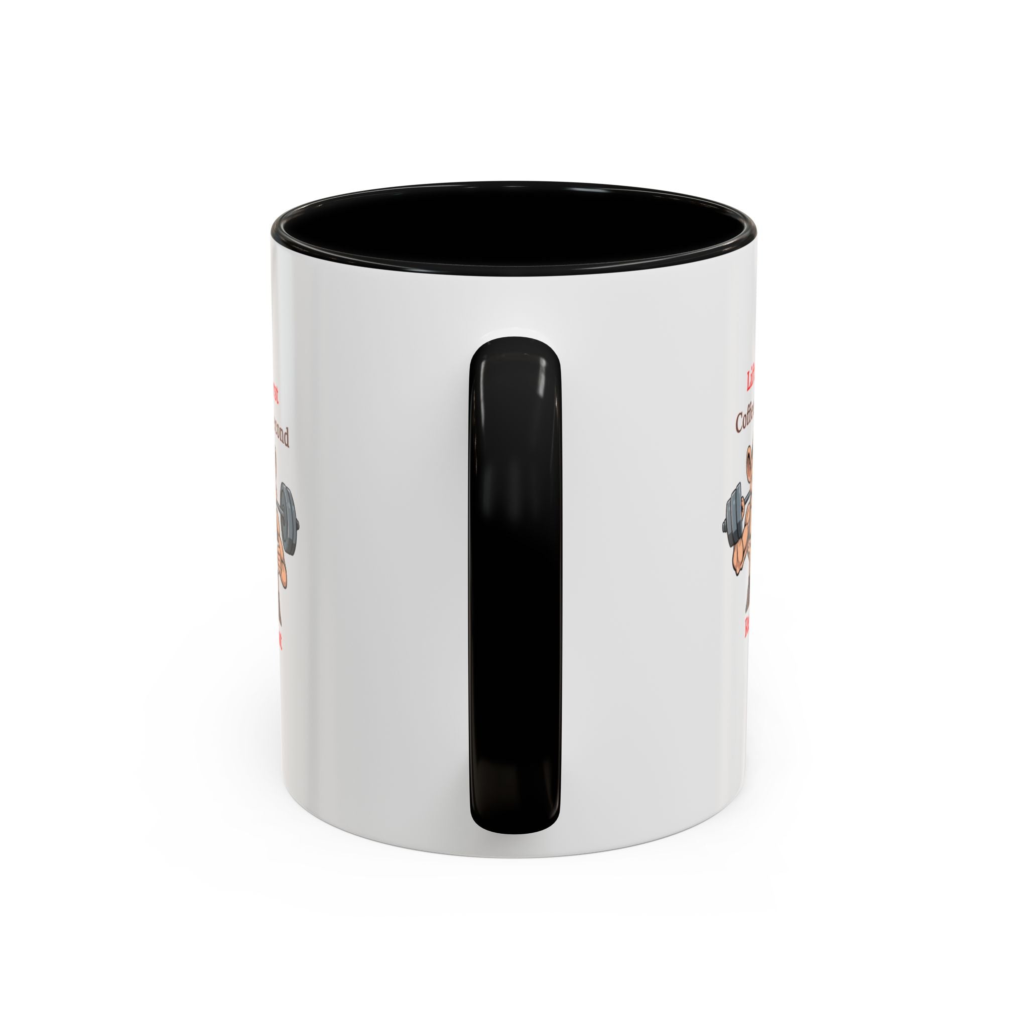 Lift First Coffee Second Mug - Fun Gym Motivational Coffee Cup for Fitness Lovers, Workout Gifts, Home Office Drinkware, Weightlifting Humor