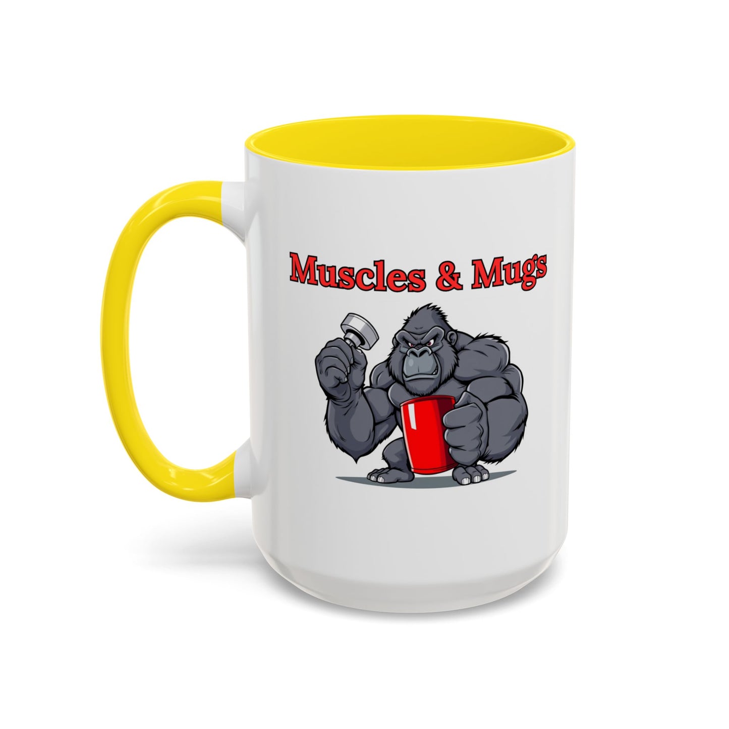 Gorilla-Themed Coffee Mug, Perfect Gift for Fitness Lovers, Gym Enthusiasts, Motivational Drinks, Fun Kitchen Decor, Unique Gift Idea