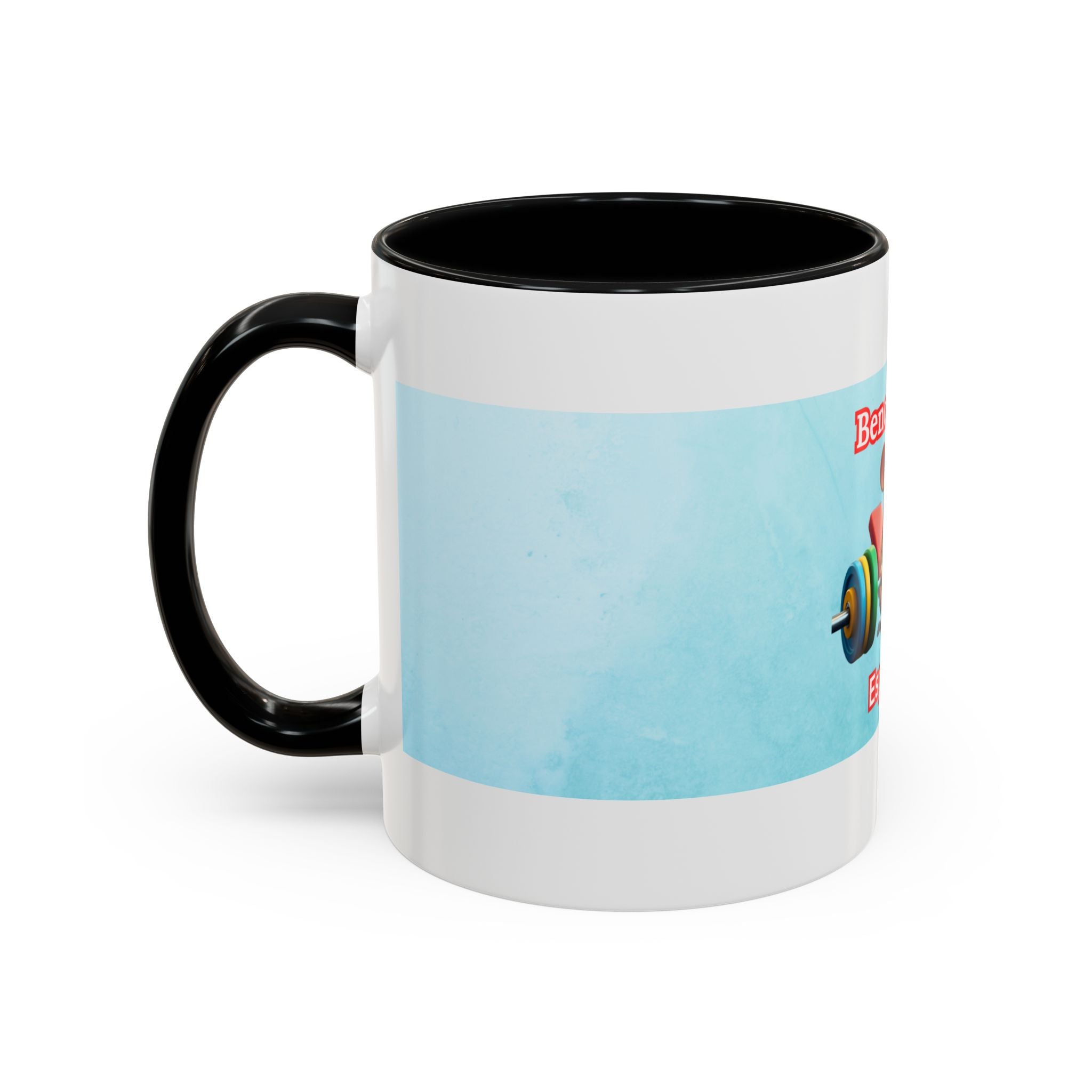 Funny Bench Press Coffee Mug for Gym Lovers, Workout Mug, Fitness Gift, Motivational Cup, Unique Espresso Cup