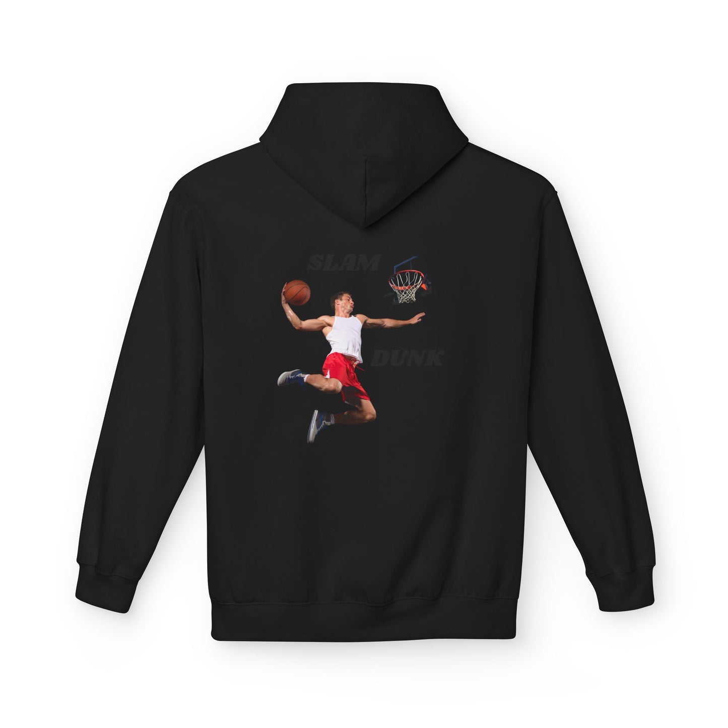 "Slam Dunk" Hoodie for Basketball Lovers, Unisex Athletic Wear, Casual Gift for Sports Fans, Cozy Fleece Pullover, Perfect for Game Days
