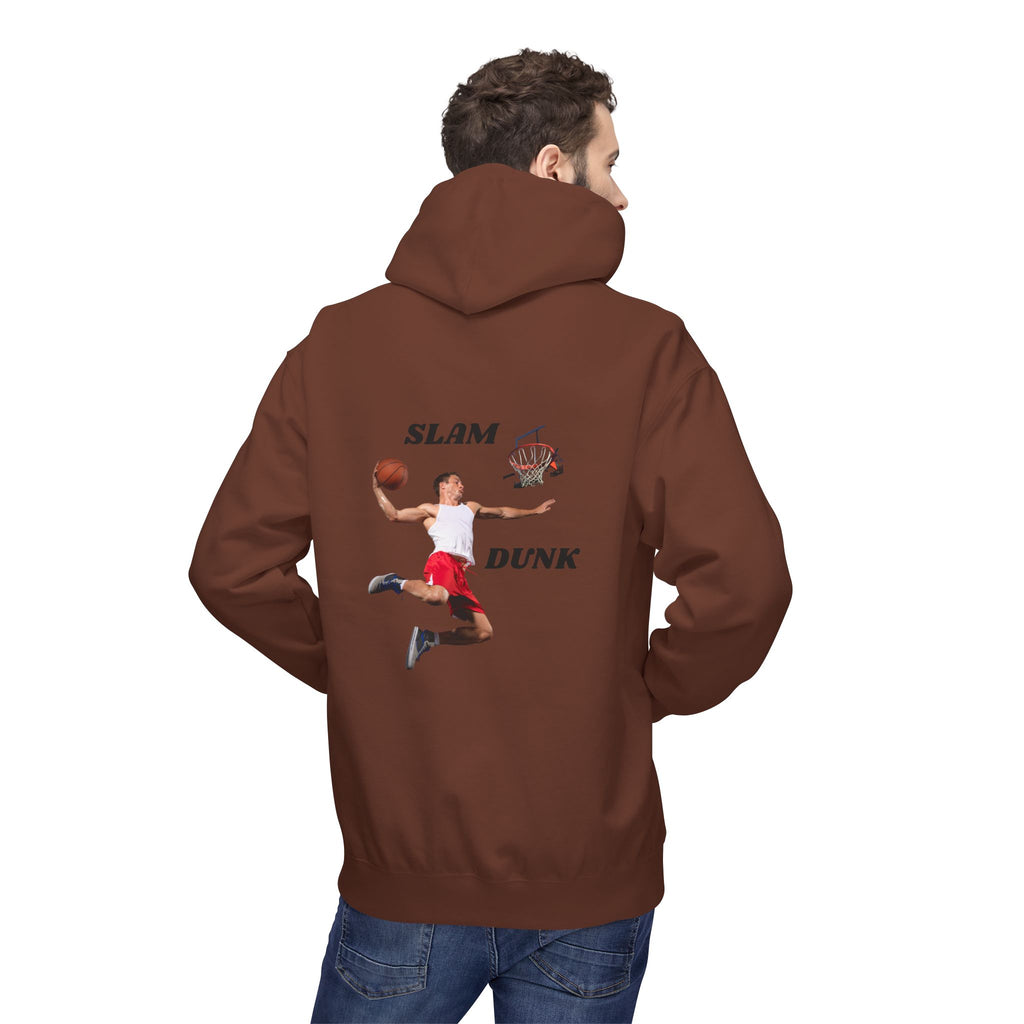 Slam Dunk Hoodie for Basketball Lovers, Unisex Athletic Wear, Casual Gift for Sports Fans, Cozy Fleece Pullover, Perfect for Game Days