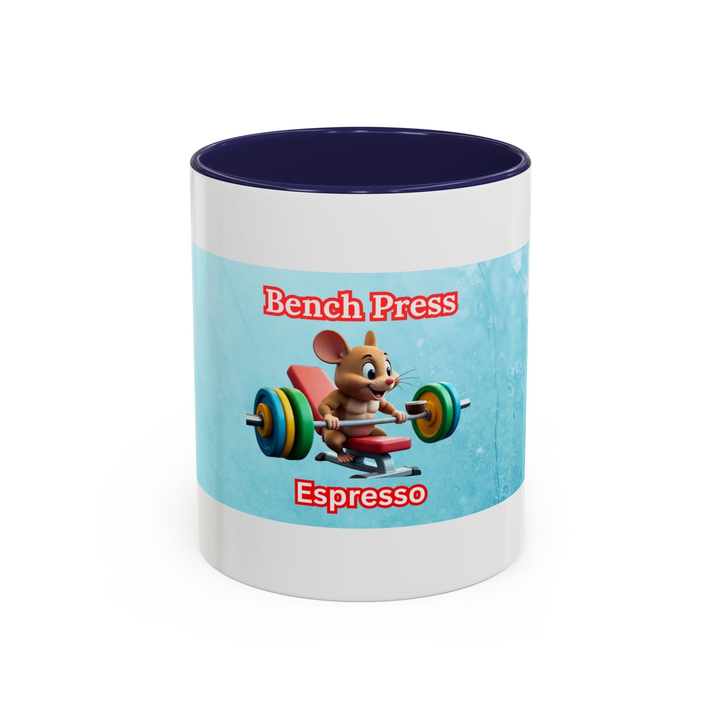 Funny Bench Press Coffee Mug for Gym Lovers, Workout Mug, Fitness Gift, Motivational Cup, Unique Espresso Cup