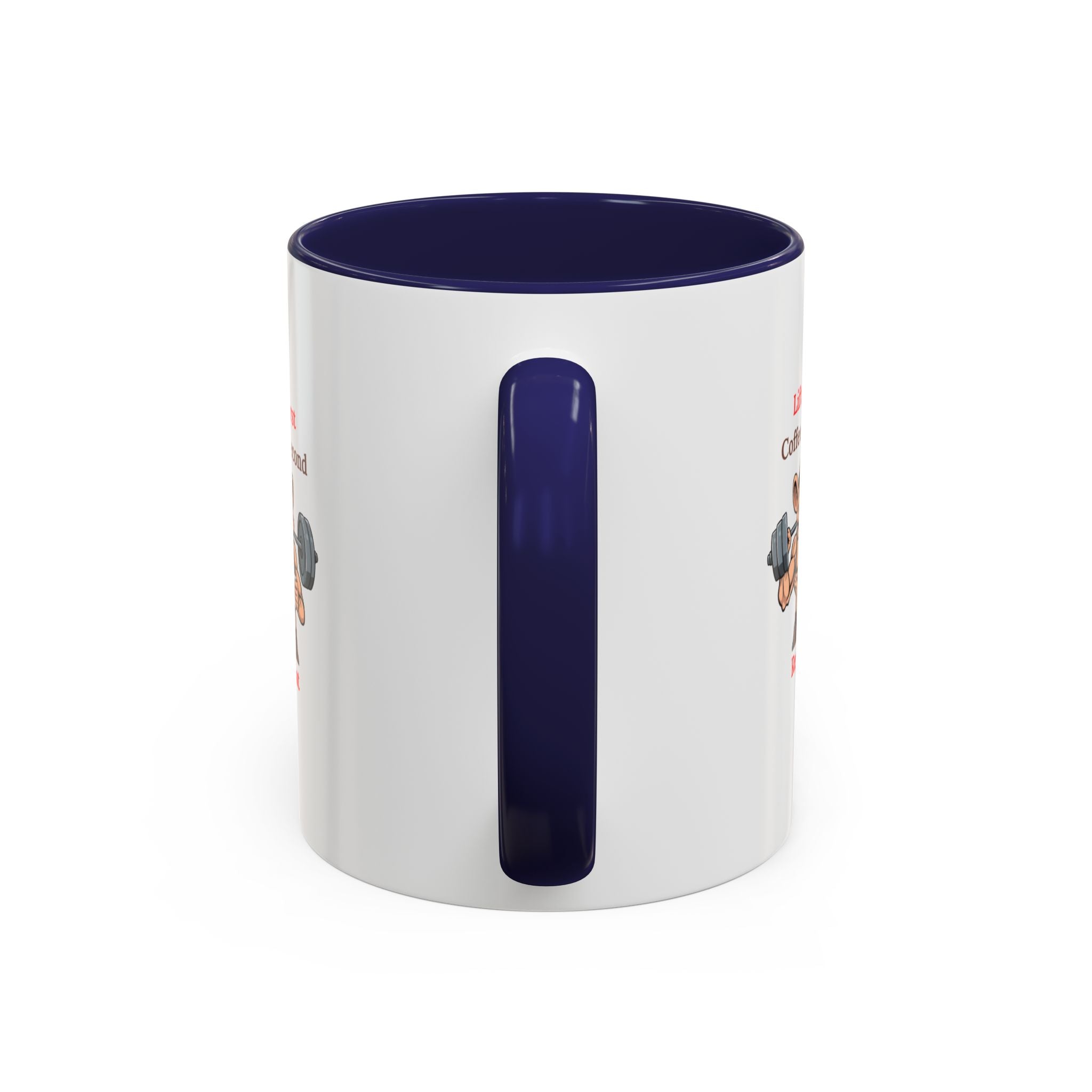 Lift First Coffee Second Mug - Fun Gym Motivational Coffee Cup for Fitness Lovers, Workout Gifts, Home Office Drinkware, Weightlifting Humor