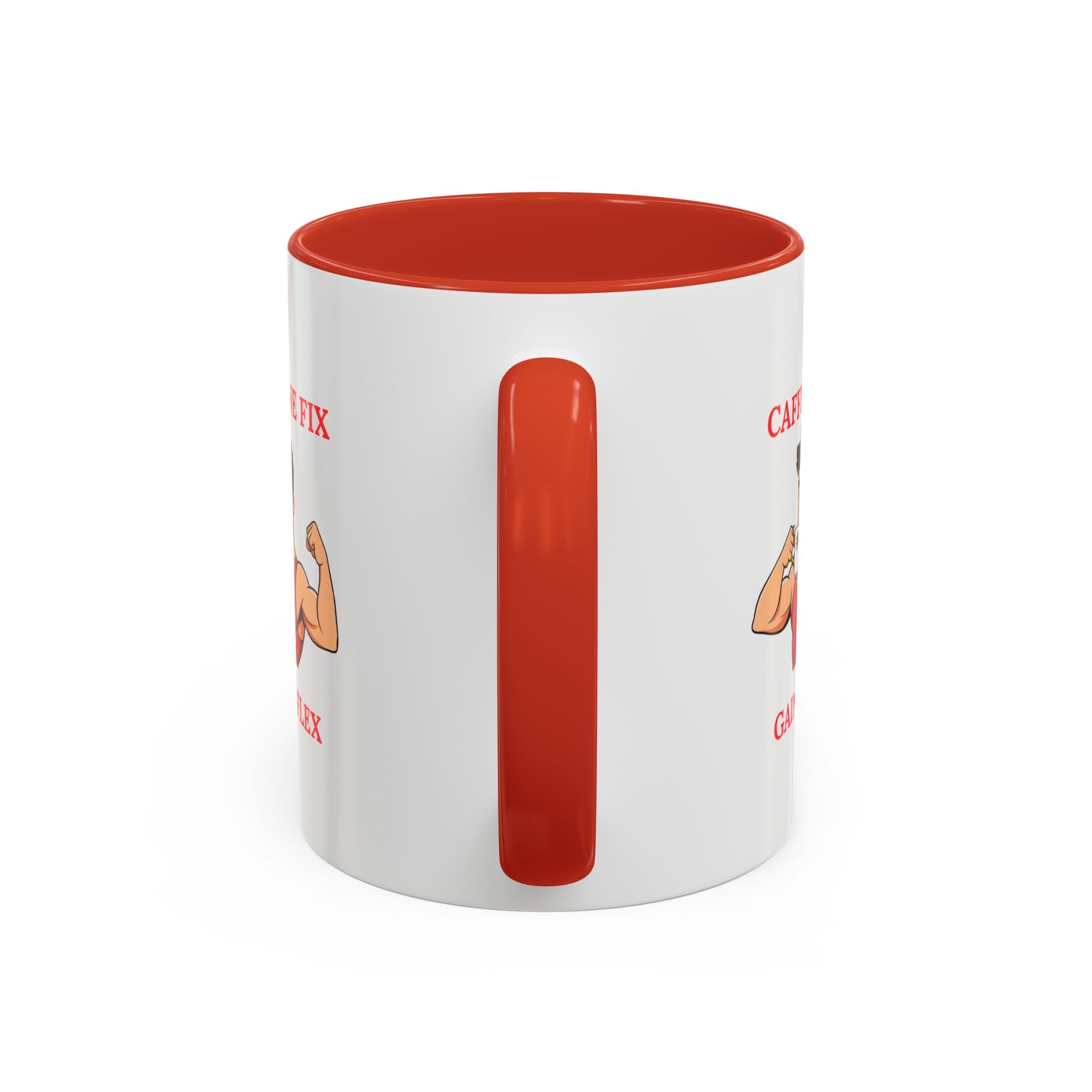 Fitness-Themed Coffee Mug - Caffeine Fix Gains Flex, Gift for Gym Lovers, Motivational Mug, Workout Coffee Cup, Beverage Container, [...]