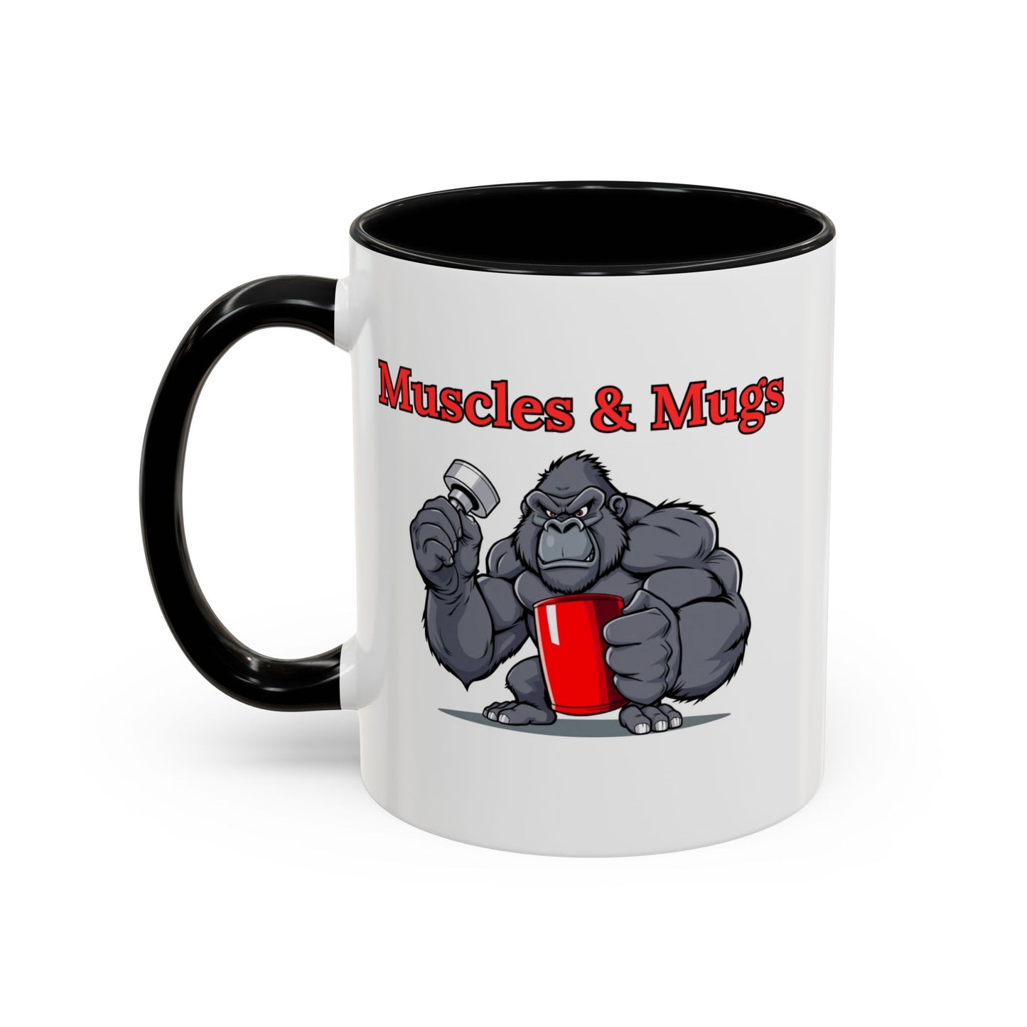 Gorilla-Themed Coffee Mug, Perfect Gift for Fitness Lovers, Gym Enthusiasts, Motivational Drinks, Fun Kitchen Decor, Unique Gift Idea