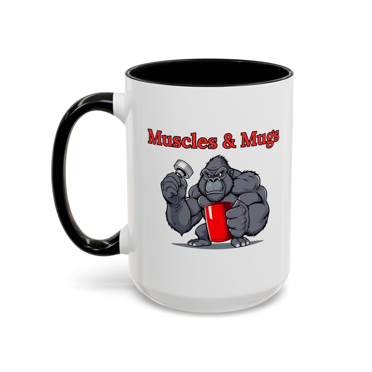 Gorilla-Themed Coffee Mug, Perfect Gift for Fitness Lovers, Gym Enthusiasts, Motivational Drinks, Fun Kitchen Decor, Unique Gift Idea