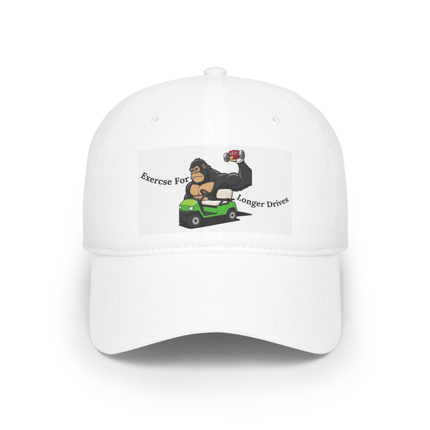 Funny Exercise Gorilla Baseball Cap, Dad Hat, Gift for Dad, Fitness Cap, Humor Hat, Outdoor Activity Cap