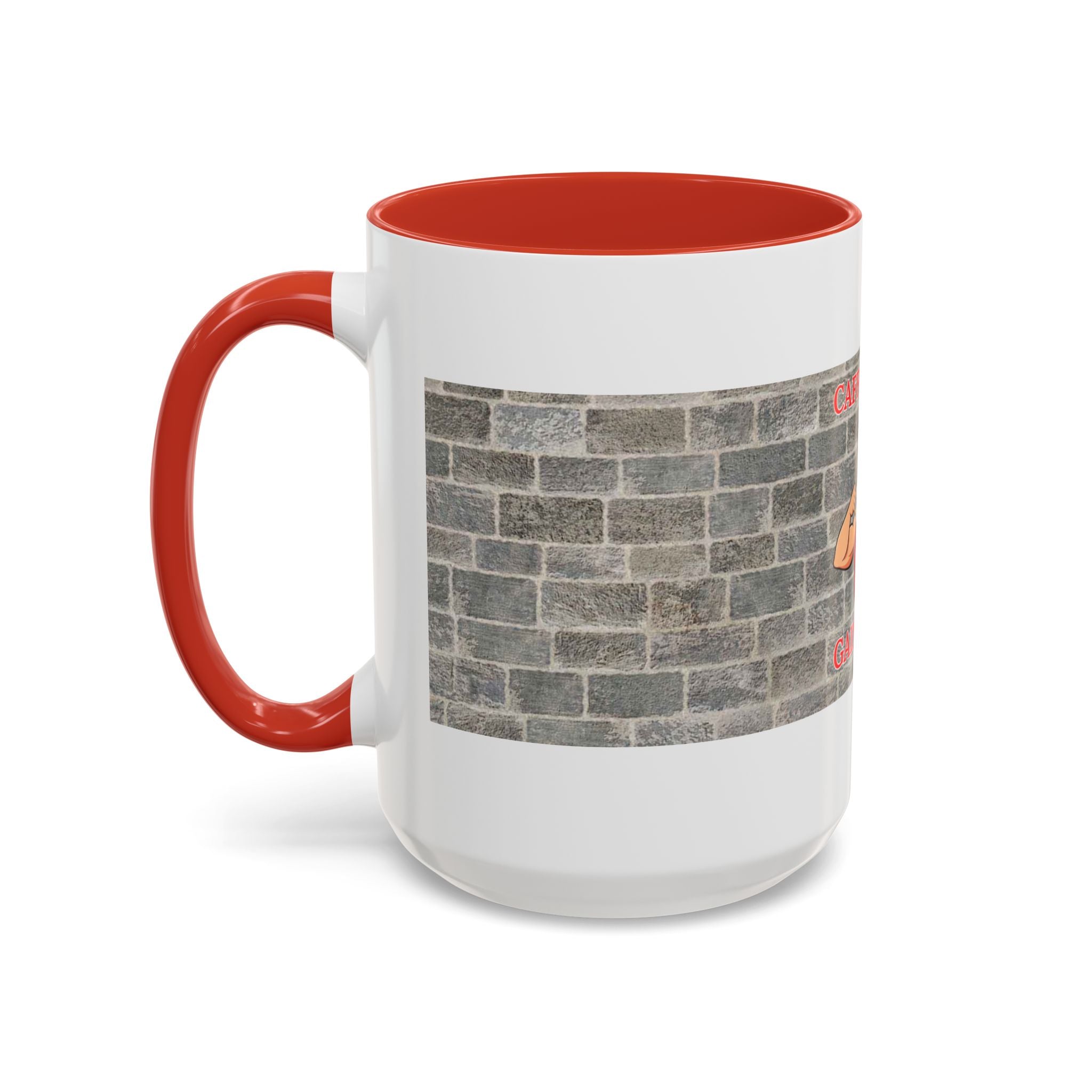 Caffeine Fix Gains Flex Coffee Mug - Fitness Mug, Gym Gift, Motivational Drinkware, Bodybuilding Accessory, Workout Coffee Cup
